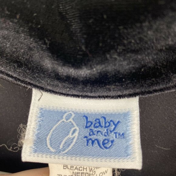 Vintage Baby & Me Black Velvet Two Piece Maternity Set Womens Sz Medium - Picture 4 of 9